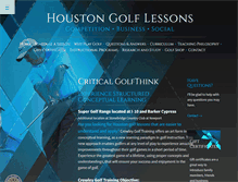 Tablet Screenshot of crowleygolftraining.com